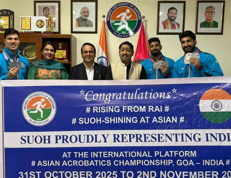 Haryana विश्वविद्यालय के जिम्नास्टों ने एशियाई चैंपियनशिप में शानदार प्रदर्शन किया Haryana विश्वविद्यालय के जिम्नास्टों ने एशियाई चैंपियनशिप में शानदार प्रदर्शन किया