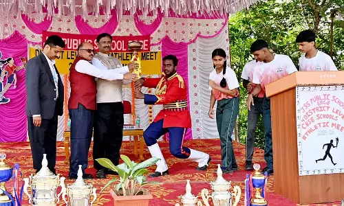 Sakleshpur : जेएसएस पब्लिक स्कूल में जिला स्तरीय सीबीएसई खेल प्रतियोगिता