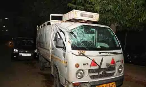 Noida: न्यू हिंडन फ्लाईओवर पर ट्रक दुर्घटना, 2 की मौत, 14 घायल