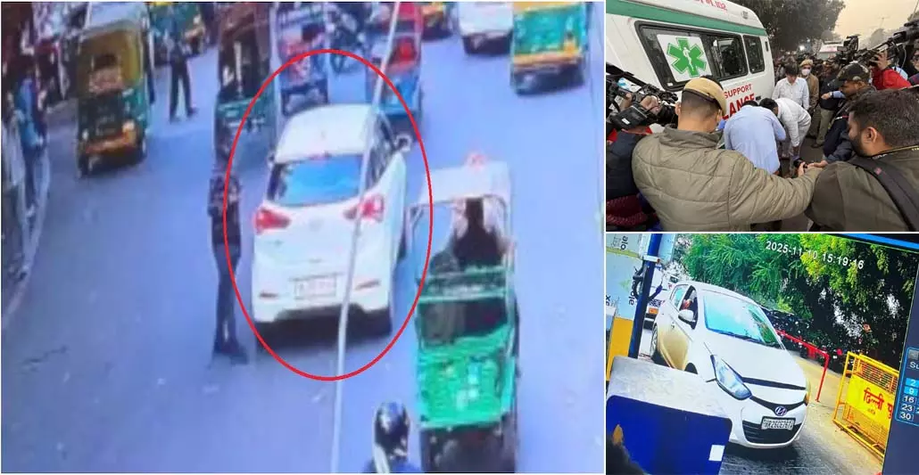 ब्लास्ट के 4 मिनट पहले सुनहरी मस्जिद के पास पार्किंग से निकली थी धमाके वाली i20 कार ब्लास्ट के 4 मिनट पहले सुनहरी मस्जिद के पास पार्किंग से निकली थी धमाके वाली i20 कार
