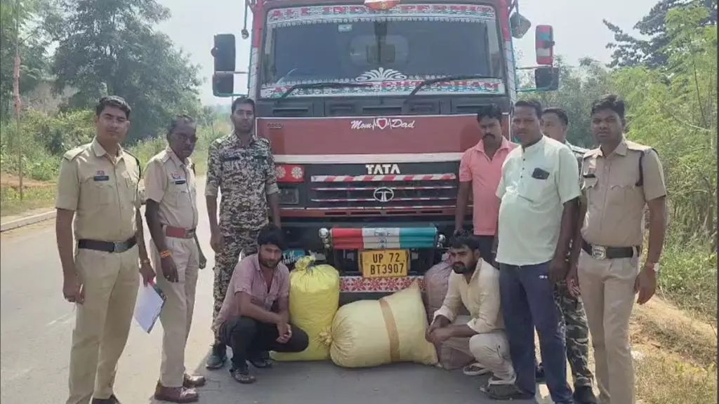 महासमुंद में UP की ट्रक की चेकिंग, 12 लाख का गांजा जब्त महासमुंद में UP की ट्रक की चेकिंग, 12 लाख का गांजा जब्त