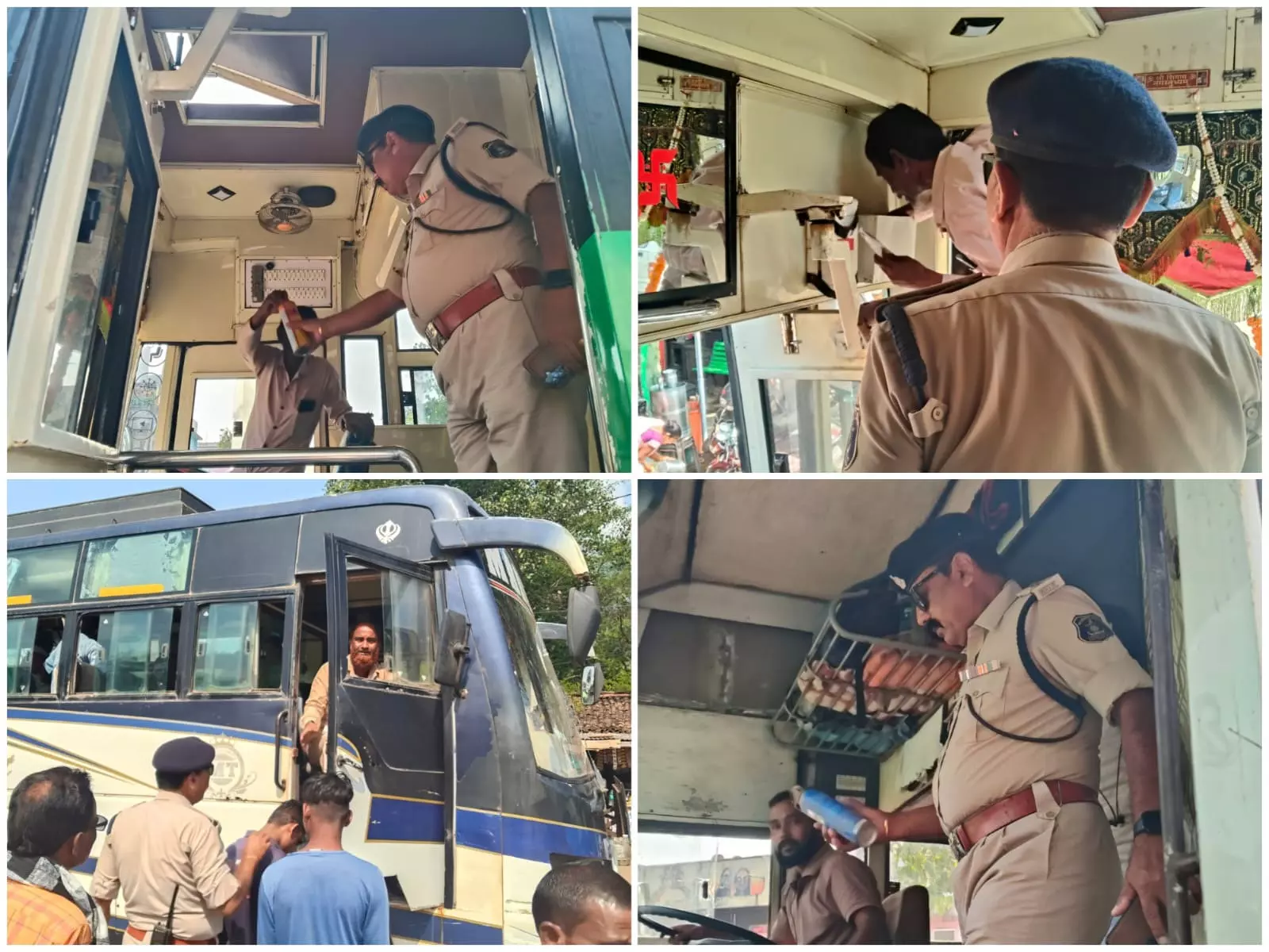 धमतरी में बसों की तगड़ी चेकिंग, यात्रियों की सुरक्षा को लेकर पुलिस की सख्ती धमतरी में बसों की तगड़ी चेकिंग, यात्रियों की सुरक्षा को लेकर पुलिस की सख्ती