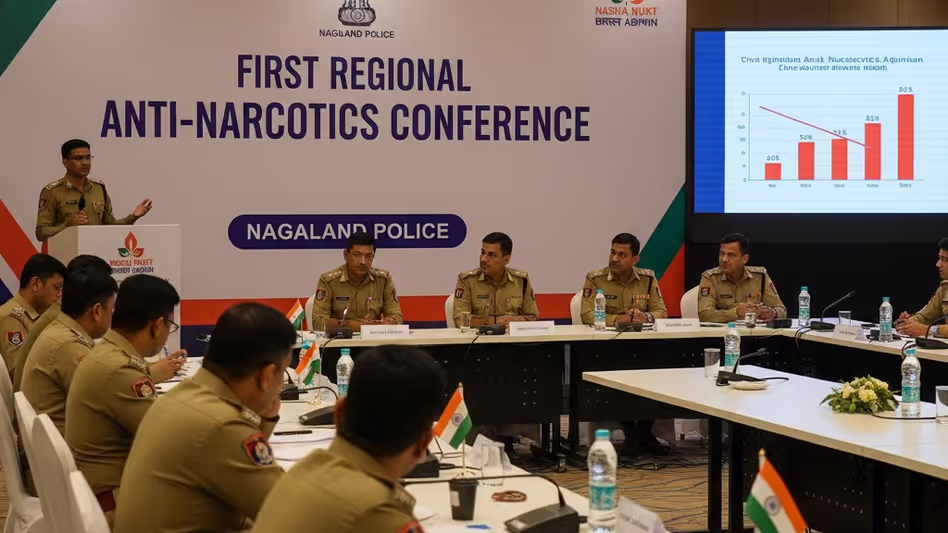 Nagaland पुलिस ‘नशा मुक्त भारत’ मिशन के तहत पहला क्षेत्रीय मादक पदार्थ विरोधी सम्मेलन आयोजित Nagaland पुलिस ‘नशा मुक्त भारत’ मिशन के तहत पहला क्षेत्रीय मादक पदार्थ विरोधी सम्मेलन आयोजित