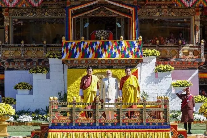 India-भूटान ने 1,020 मेगावाट हाइड्रो प्रोजेक्ट शुरू किया India-भूटान ने 1,020 मेगावाट हाइड्रो प्रोजेक्ट शुरू किया