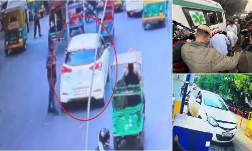 ब्लास्ट के 4 मिनट पहले सुनहरी मस्जिद के पास पार्किंग से निकली थी धमाके वाली i20 कार