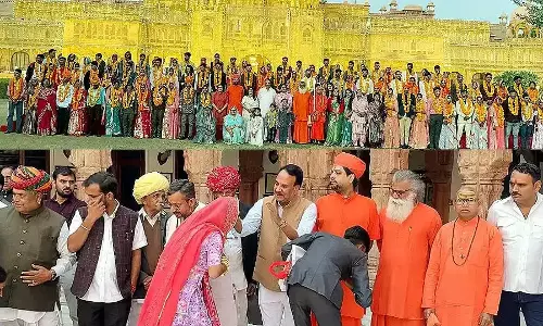Bikaner: यूजीपीएफ ने 51 नवविवाहित जोड़ों का किया भव्य स्वागत