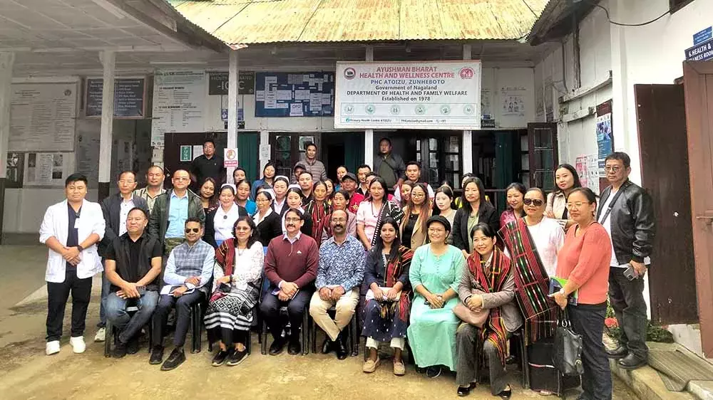 Nagaland सीआरएम टीम ने ज़ुन्हेबोटो के अंतर्गत स्वास्थ्य इकाइयों का मूल्यांकन किया