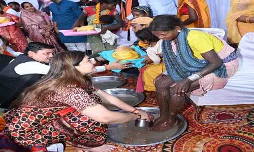 विधायक भावना बोहरा ने 125 बैगा आदिवासियों को पुनः सनातन धर्म में कराया शामिल