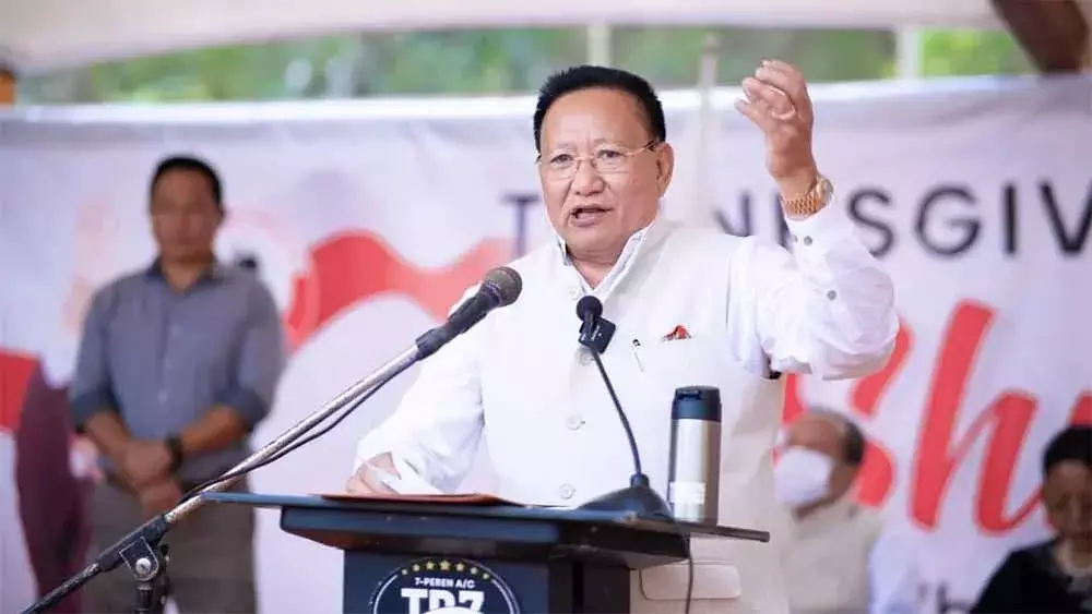 Nagaland टी.आर. ने नागा पारंपरिक व्यवस्था की रक्षा का आह्वान किया Nagaland टी.आर. ने नागा पारंपरिक व्यवस्था की रक्षा का आह्वान किया