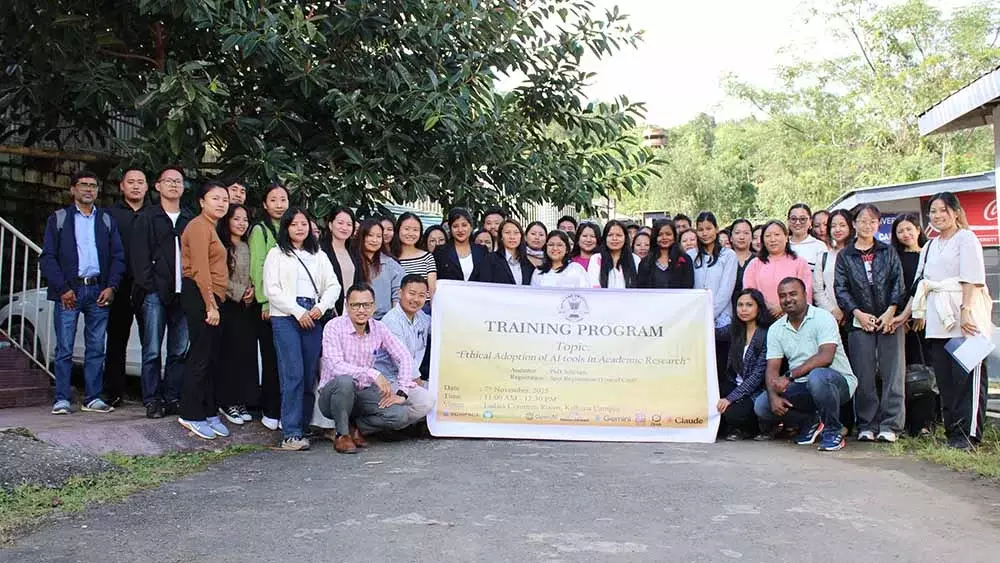 Nagaland विश्वविद्यालय में ‘अनुसंधान में नैतिक एआई’ प्रशिक्षण आयोजित Nagaland विश्वविद्यालय में ‘अनुसंधान में नैतिक एआई’ प्रशिक्षण आयोजित