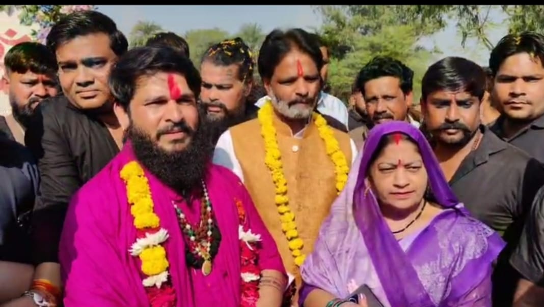 सांचेत में भगवान काल भैरव प्रकटोत्सव की भव्य शोभायात्रा