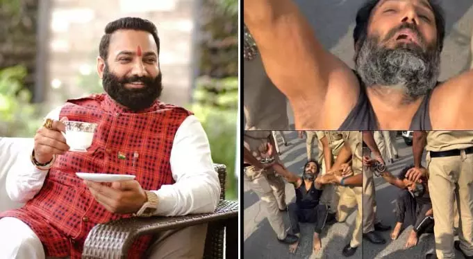करणी सेना का नेता सूदखोर वीरेंद्र तोमर को बचा रहा था पुलिस से, पूछताछ में खुलासा करणी सेना का नेता सूदखोर वीरेंद्र तोमर को बचा रहा था पुलिस से, पूछताछ में खुलासा