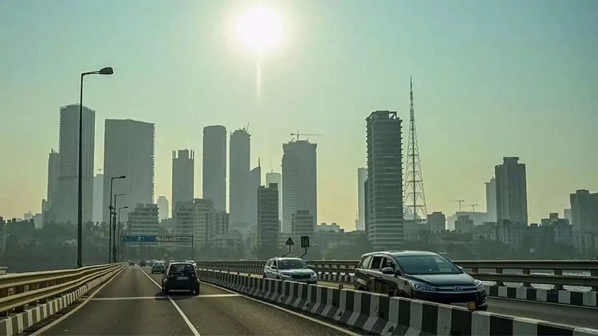Mumbai : शहर में धूप खिली, ठंडी हवाएं और धुंध Mumbai : शहर में धूप खिली, ठंडी हवाएं और धुंध