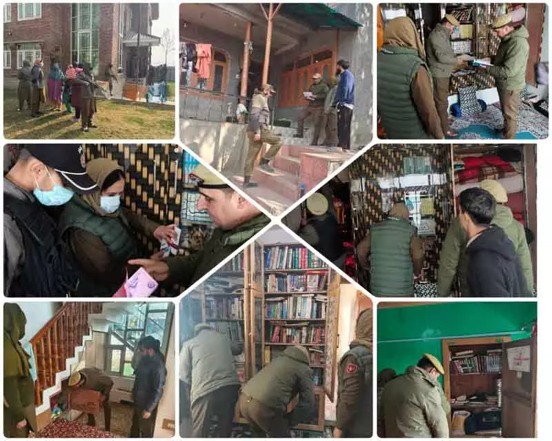 Kashmir में बड़े पैमाने पर छापेमारी Kashmir में बड़े पैमाने पर छापेमारी