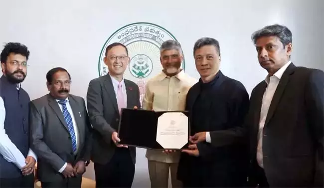 Andhra : ताइवानी प्रतिनिधिमंडल ने सीएम चंद्रबाबू से मुलाकात की Andhra : ताइवानी प्रतिनिधिमंडल ने सीएम चंद्रबाबू से मुलाकात की
