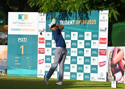 Trident Open: किशोर मनोज एस ने तीसरे राउंड में 67 के स्कोर के साथ बढ़त बनाई Trident Open: किशोर मनोज एस ने तीसरे राउंड में 67 के स्कोर के साथ बढ़त बनाई