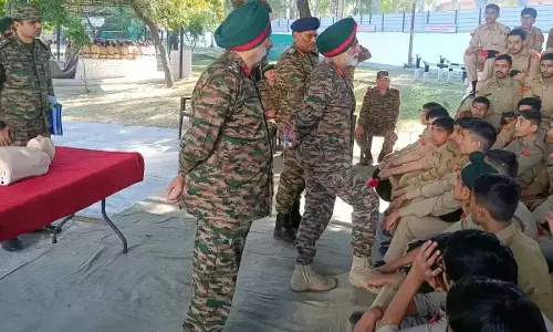 Jammu: एनसीसी कैंप में एक दिवसीय सुरक्षा और जागरूकता अभियान
