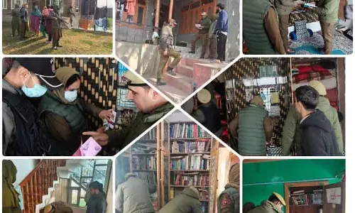 Kashmir में बड़े पैमाने पर छापेमारी Kashmir में बड़े पैमाने पर छापेमारी