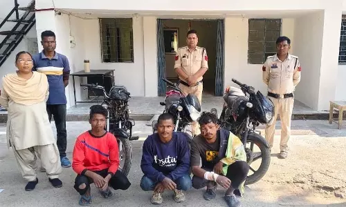 बाइक चोरी का पर्दाफाश, तीन आरोपी गिरफ्तार, मोटरसायकल बरामद