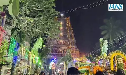 वातन्येश्वरर मंदिर में थुला महोत्सव के दौरान भगवान की पवित्र विवाह समारोह धूमधाम से आयोजित वातन्येश्वरर मंदिर में थुला महोत्सव के दौरान भगवान की पवित्र विवाह समारोह धूमधाम से आयोजित