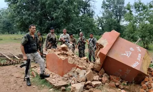 नारायणपुर में नक्सलियों का बड़ा स्मारक ध्वस्त, DRG और ITBP को मिली बड़ी सफलता