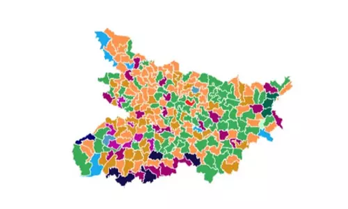बिहार विधानसभा 2025: एनडीए को भारी बढ़त, भाजपा सबसे बड़ी पार्टी, कांग्रेस सिर्फ 6 सीटों पर आगे