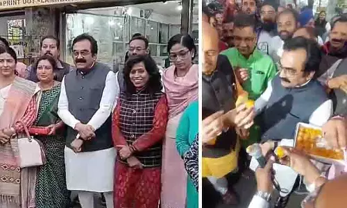 Jabalpur में बिहार में एनडीए की जीत का जश्न