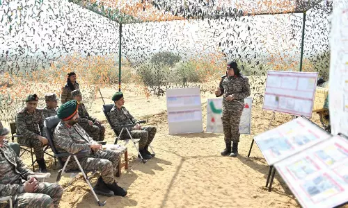 Lt Gen Manjinder Singh ने Ex Shyamal Prahar के दौरान Black Charger Brigade की परिचालन तत्परता का किया मूल्यांकन
