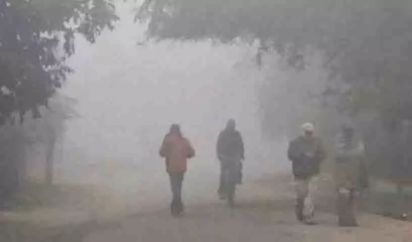 तेलंगाना में शीतलहर के चलते संगारेड्डी में तापमान 7.8 डिग्री सेल्सियस पहुंचा तेलंगाना में शीतलहर के चलते संगारेड्डी में तापमान 7.8 डिग्री सेल्सियस पहुंचा