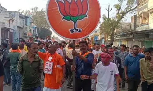 Nuapada जय के विजय जुलूस में उमड़ी भीड़