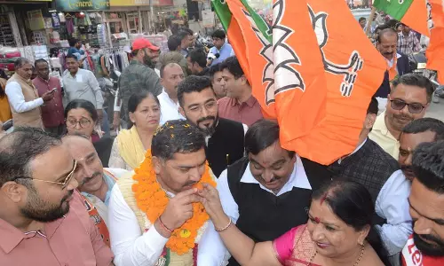 BJP ने करनाल में बिहार की जीत का जश्न मनाया