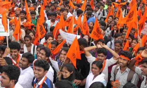 ABVP ने अमरावती विश्वविद्यालय में विशाल मार्च निकाला; छात्रों ने मुद्दे उठाए