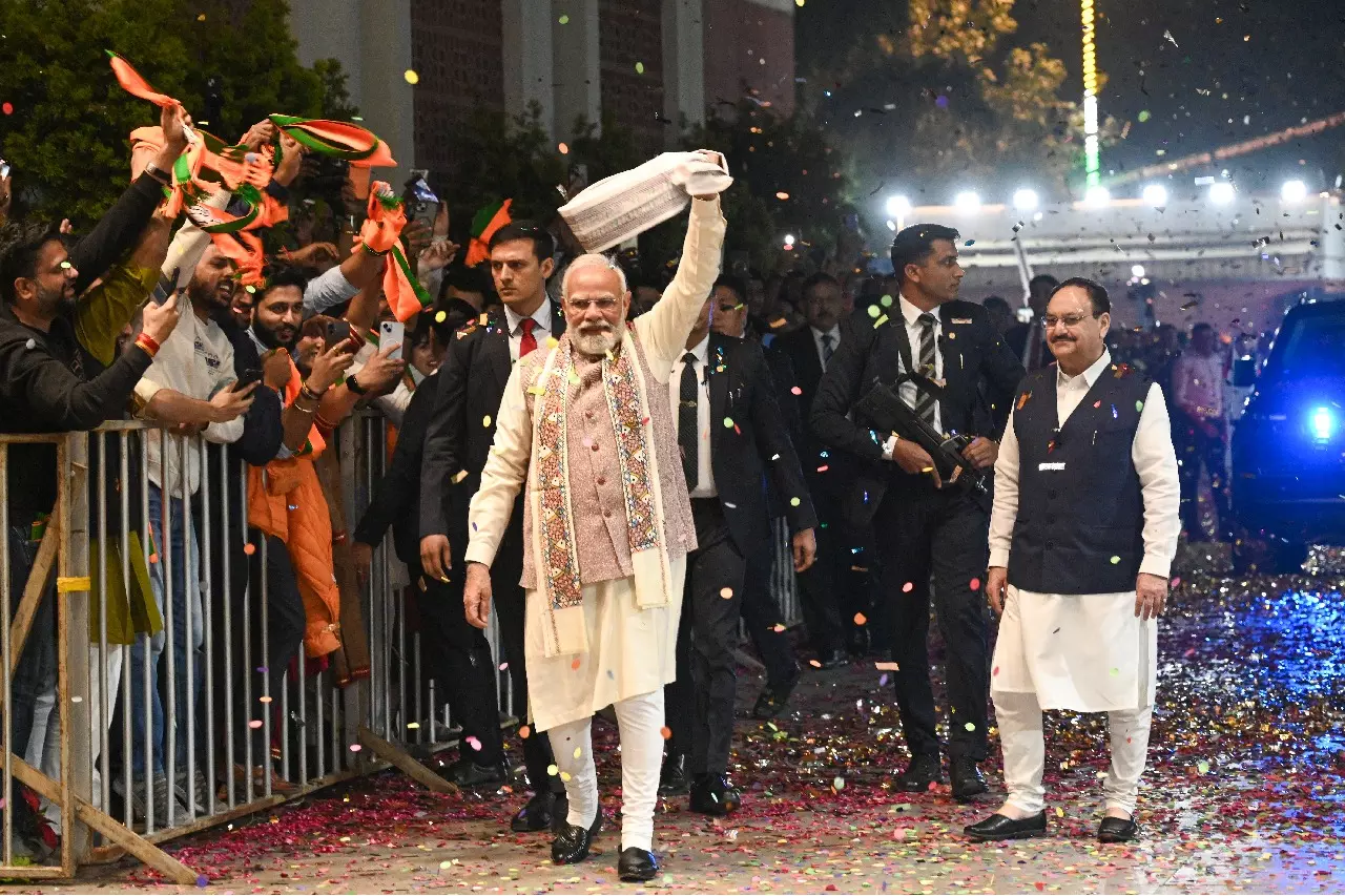Bihar परिणाम पर NDA नेताओं की प्रतिक्रिया—जनता ने विकास एजेंडा अपनाया Bihar परिणाम पर NDA नेताओं की प्रतिक्रिया—जनता ने विकास एजेंडा अपनाया