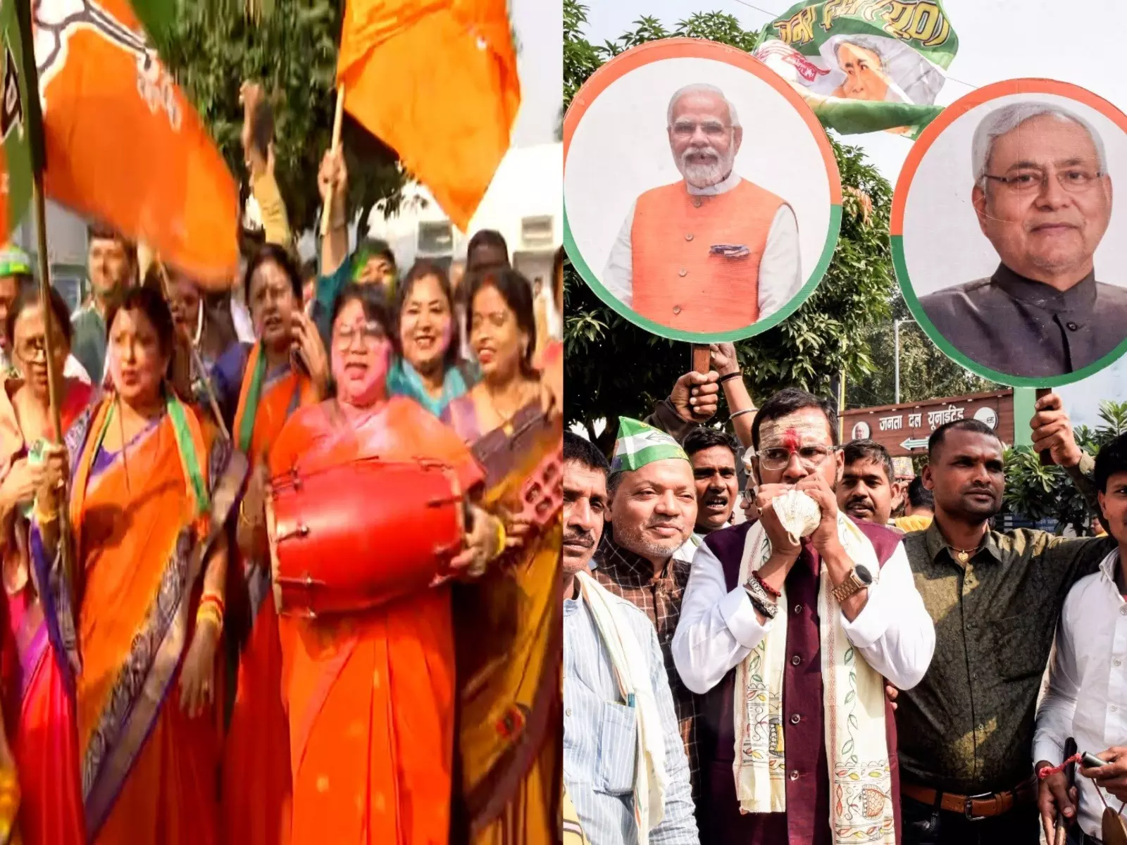 बिहार में NDA की बड़ी जीत, महागठबंधन पर दबदबा बिहार में NDA की बड़ी जीत, महागठबंधन पर दबदबा