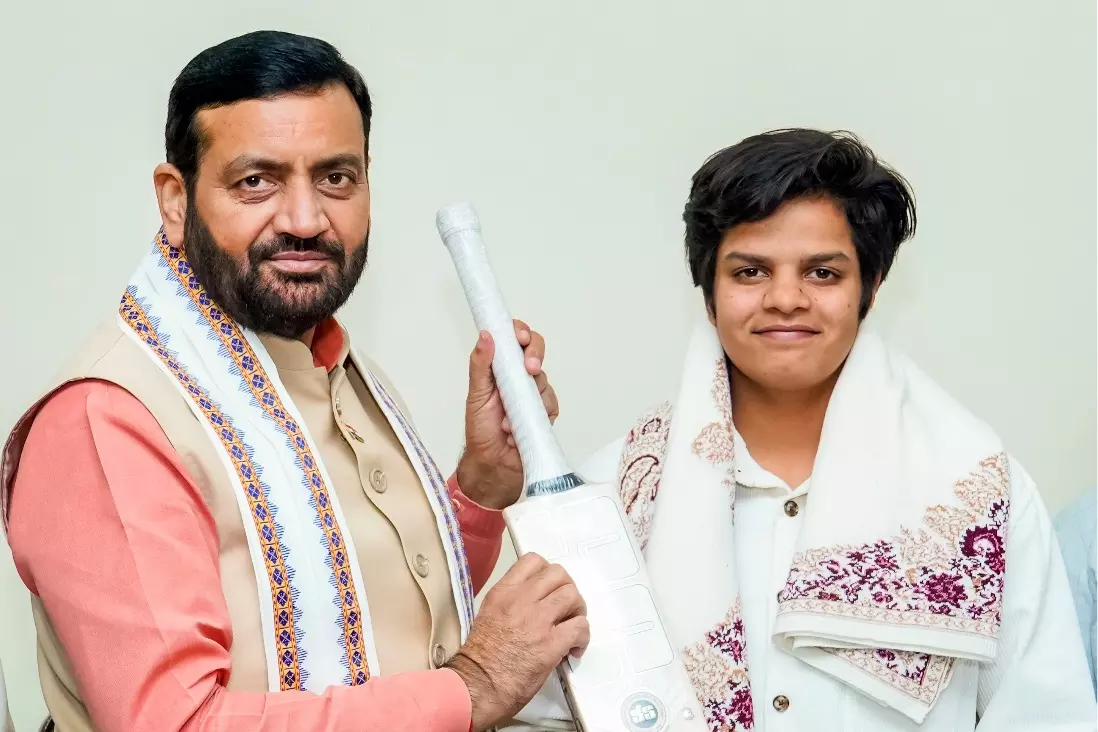 महिला वनडे विश्व कप जीतने के बाद पिता के चेहरे पर खुशी देखी जा सकती थी: शेफाली वर्मा महिला वनडे विश्व कप जीतने के बाद पिता के चेहरे पर खुशी देखी जा सकती थी: शेफाली वर्मा