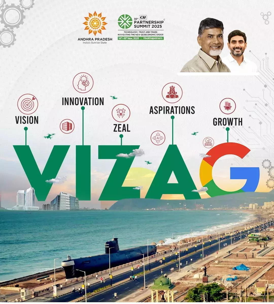 \Andhra Pradesh : सीआईआई शिखर सम्मेलन में एआई, रोबोटिक्स केंद्र में