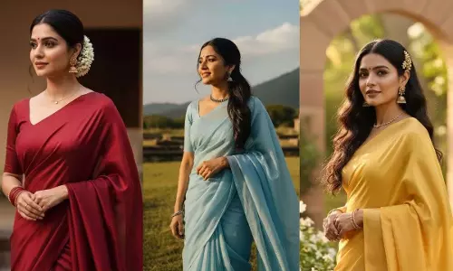 Plain Saree Styling Tips: प्लेन साड़ी से पाएं शानदार लुक