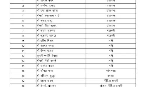 बीजापुर जिला बीजेपी में नई पदाधिकारियों की घोषणा बीजापुर जिला बीजेपी में नई पदाधिकारियों की घोषणा