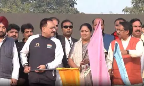 CM रेखा गुप्ता ने नमो रन को दिखाई झंडी CM रेखा गुप्ता ने नमो रन को दिखाई झंडी