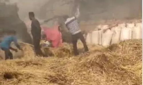MP News :  किसान की फसल को लगी भीषण आग, नहीं पहुंची दमकल टीम