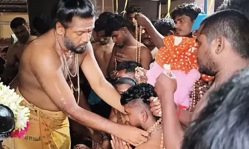 Viralimalai : अयप्पा भक्तों ने उपवास शुरू किया Viralimalai : अयप्पा भक्तों ने उपवास शुरू किया