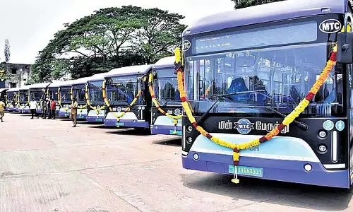चेन्नई के लिए 270 नई इलेक्ट्रिक बसें: जनवरी तक सेवा में आ जाएँगी चेन्नई के लिए 270 नई इलेक्ट्रिक बसें: जनवरी तक सेवा में आ जाएँगी
