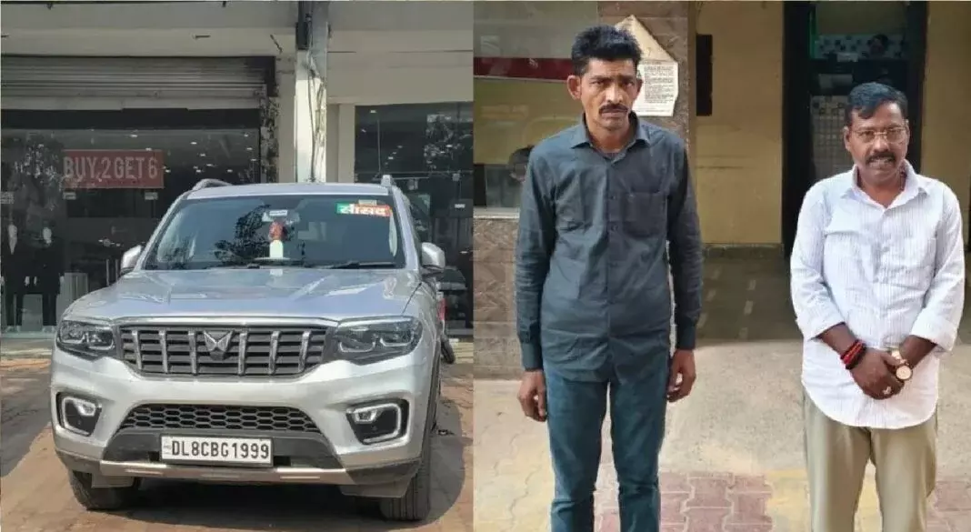Agra: सांसद लिखी कार से घूम रहा था आरोपी, पुलिस ने दबोचा Agra: सांसद लिखी कार से घूम रहा था आरोपी, पुलिस ने दबोचा