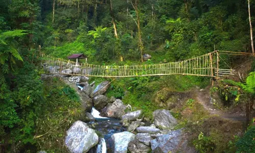 Sikkim : ज़ोंगु में लेप्चा केन ब्रिज रू-सोम चालू किया गया Sikkim : ज़ोंगु में लेप्चा केन ब्रिज रू-सोम चालू किया गया