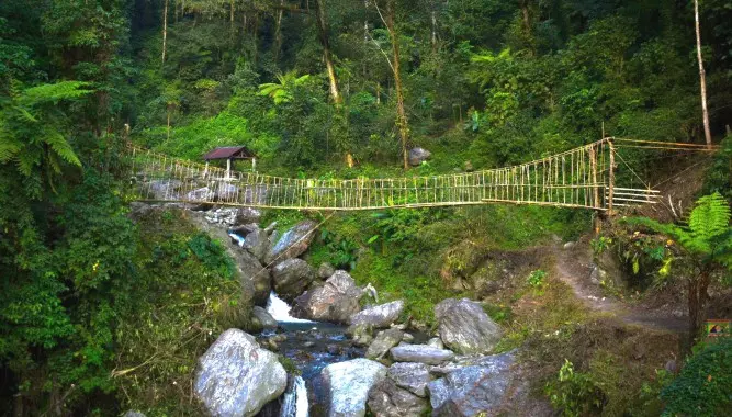 Sikkim : ज़ोंगु में लेप्चा केन ब्रिज रू-सोम चालू किया गया Sikkim : ज़ोंगु में लेप्चा केन ब्रिज रू-सोम चालू किया गया