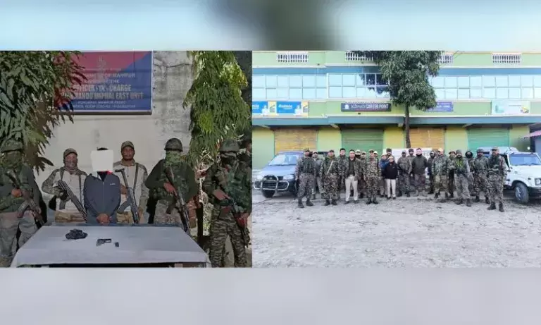 Manipur: इंफाल ईस्ट के ऑपरेशन टाइगर कैंप में हथियारों के साथ एक व्यक्ति गिरफ्तार Manipur: इंफाल ईस्ट के ऑपरेशन टाइगर कैंप में हथियारों के साथ एक व्यक्ति गिरफ्तार