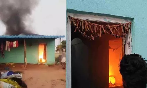 Siddipeta के अकुनुरु गांव में गैस सिलेंडर में विस्फोट