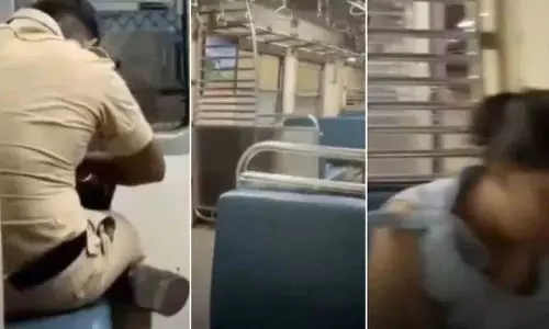 Mumbai पुलिसकर्मी ने सुरक्षा के लिए देर रात ट्रेन में अकेली महिला को पहुंचाया
