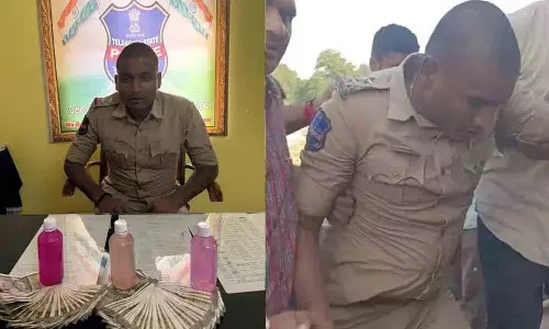 ACB अधिकारियों ने टेकमा में पीछा करते हुए एसआई राजेश को पकड़ा