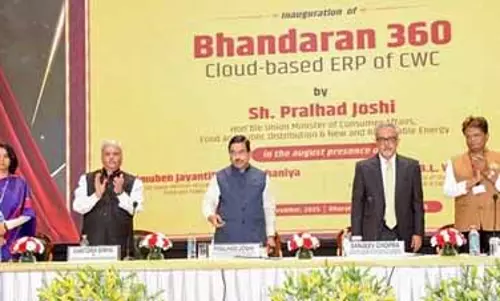 केंद्र ने फूड स्टोरेज और लॉजिस्टिक्स सिस्टम को मजबूत करने के लिए डिजिटल पहलों की शुरुआत की केंद्र ने फूड स्टोरेज और लॉजिस्टिक्स सिस्टम को मजबूत करने के लिए डिजिटल पहलों की शुरुआत की